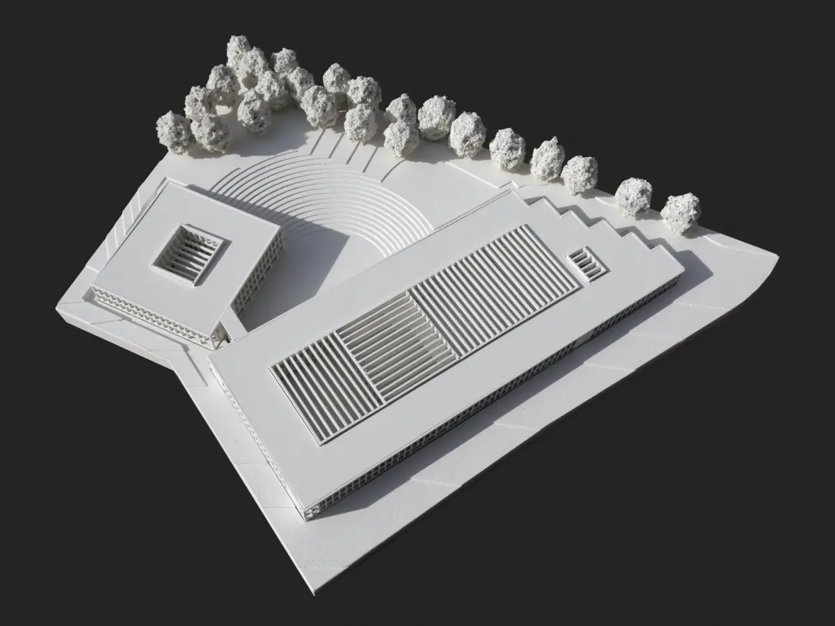 KAS creative architecture studio project school gymnasium model