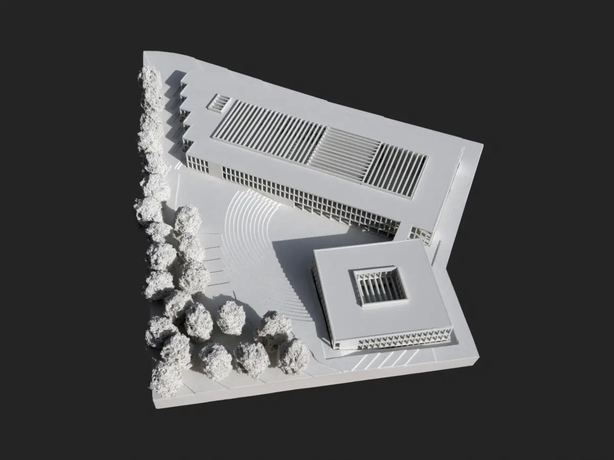 KAS creative architecture studio project school gymnasium model