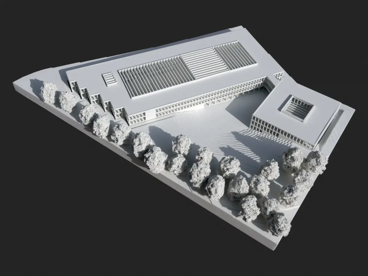 KAS creative architecture studio project school gymnasium model