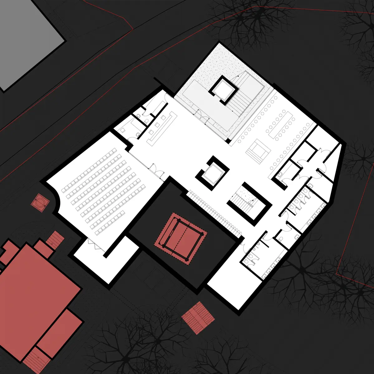 KAS creative architecture studio project A Baranauskas A Žukauskas Vienuolis Museum basement plan