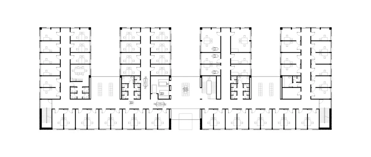 KAS creative architecture studio project health care center 2 floor plan