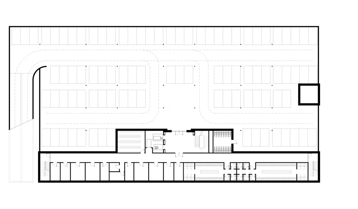 KAS creative architecture studio project health care center plan basement