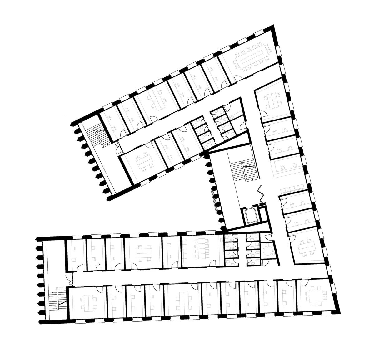 KAS - Municipal administration building and public space in the Old Town of Kaunas – 2 floor plan