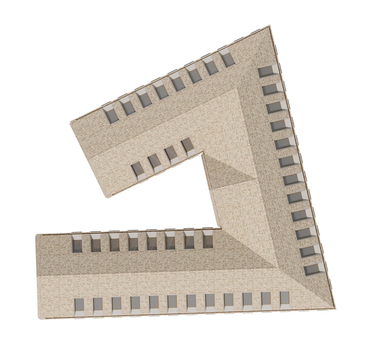 KAS - Municipal administration building and public space in the Old Town of Kaunas – roof plan