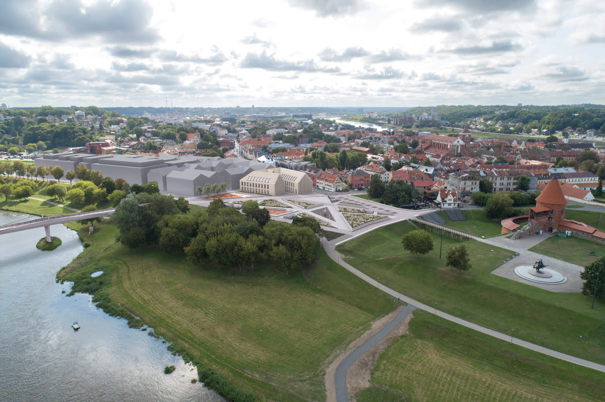 KAS - Municipal administration building and public space in the Old Town of Kaunas – visualization 1