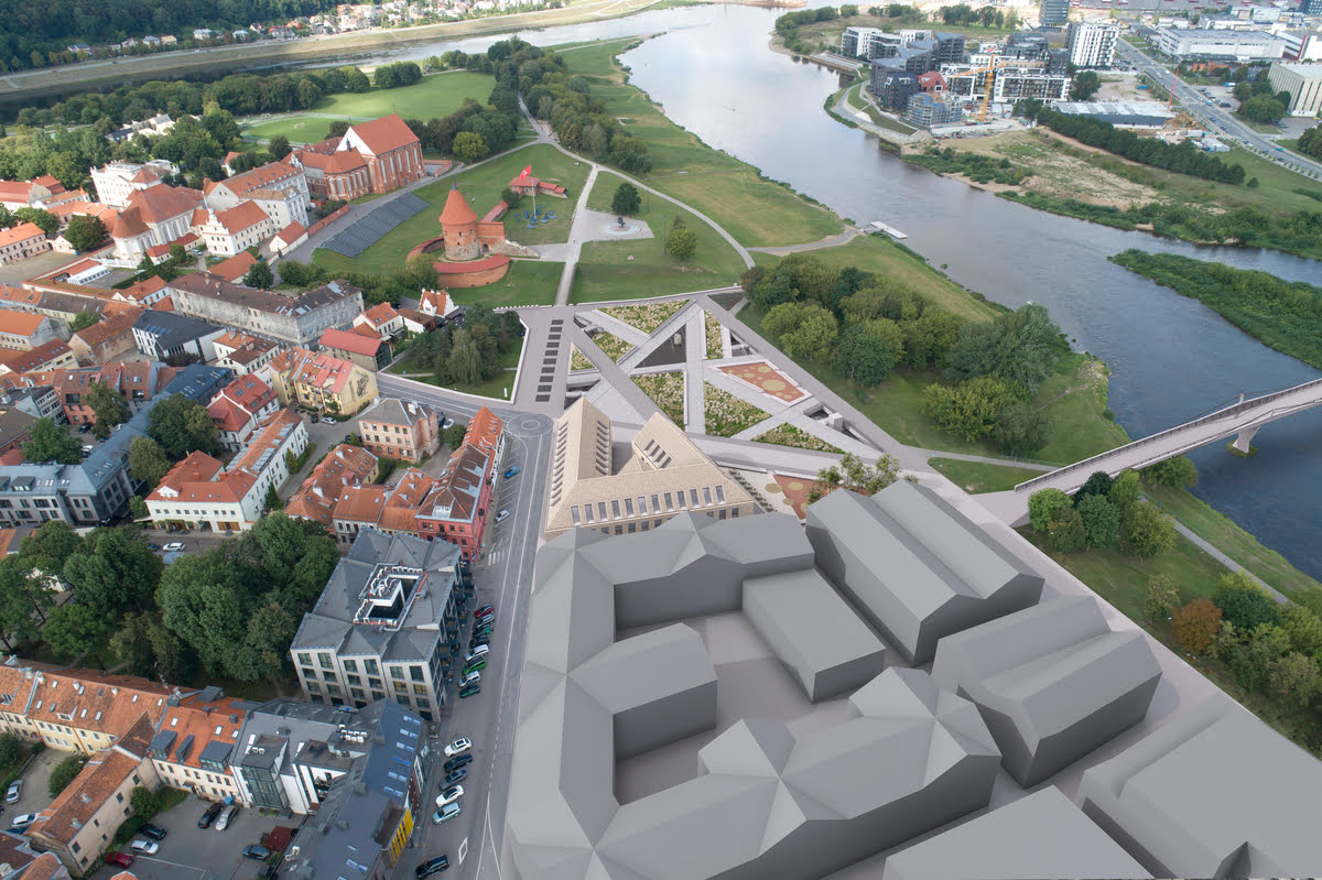 KAS - Municipal administration building and public space in the Old Town of Kaunas – visualization 2